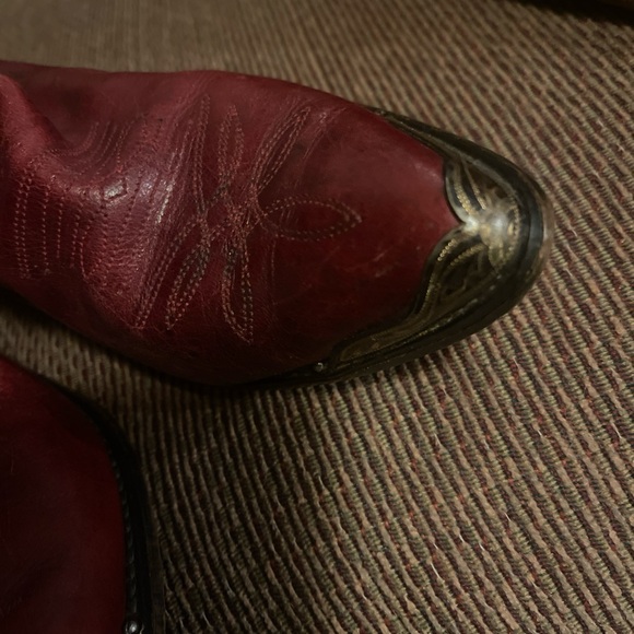 Reclaimed Vintage Red cowboy Boots - Picture 4 of 4